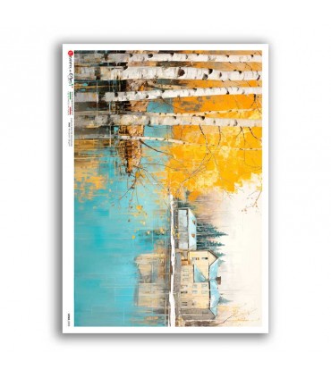 VIEWS-0205. Papel de Arroz paisajes para decoupage.