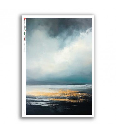 VIEWS-0214. Carta di Riso paesaggi per decoupage