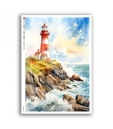 VIEWS-0224. Carta di Riso paesaggi per decoupage