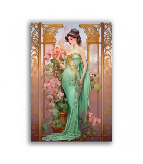 GF-ART NOUVEAU-036. Rice paper large format