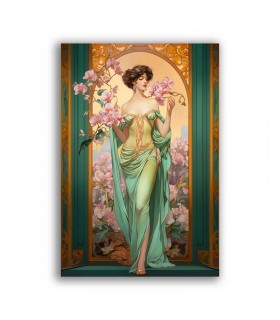 GF-ART NOUVEAU-038. Rice paper large format