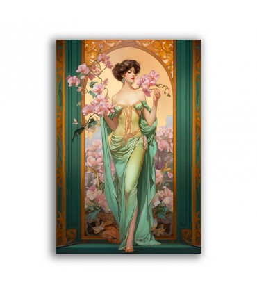 GF-ART NOUVEAU-038. Papel de arroz de gran tamaño