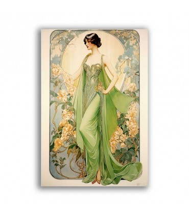 GF-ART NOUVEAU-046. Carta di riso grande formato