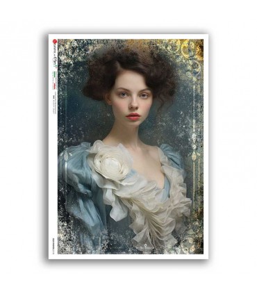 OLD-PHOTOS-0118. Carta di riso vittoriana per decoupage.