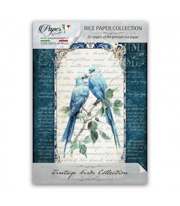 Vintage Birds - Colecciones de papel de arroz para decoupage