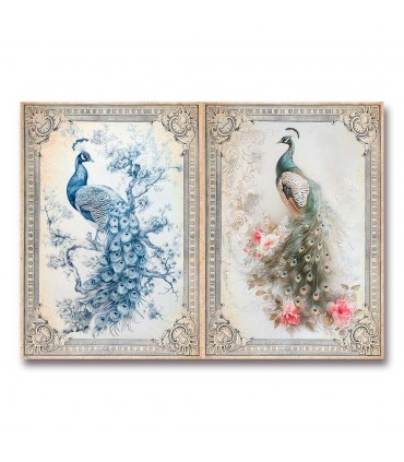 Vintage Birds - Colecciones de papel de arroz para decoupage