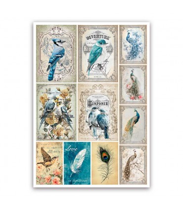 Vintage Birds - Collezioni di Carta di Riso per decoupage
