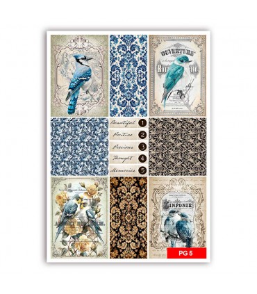 Vintage Birds - Junk Journal Kit