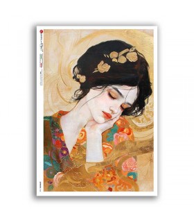 ARTWORK-0146. Papel de Arroz obras de arte para decoupage.