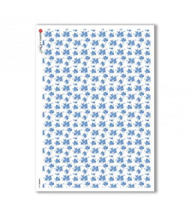 FLOWERS-0160. Carta di riso fiori per decoupage.