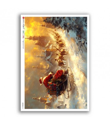 CHRISTMAS-0372. Papel de Arroz victoriano Navidad para decoupage.