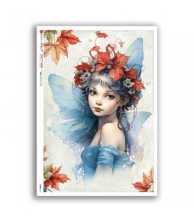 FAIRIES-0111. Carta di riso fate per decoupage.