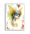 FAIRIES-0113. Carta di riso fate per decoupage.