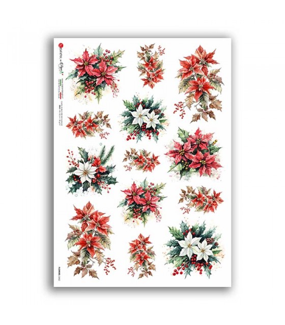 Daisy - Tovaglioli di carta velina a 3 veli, motivo floreale, per decoupage e pranzo, 33 x 33 cm, confezione da 20 (fiori di violetta