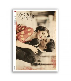 OLD-PHOTOS-0123. Victorian Rice Paper for decoupage.