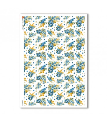 FLOWERS-0171. Victorian Rice Paper flowers for decoupage.