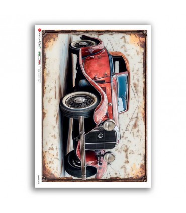 VEHICLES-0078. Papel de Arroz vehículos para decoupage.