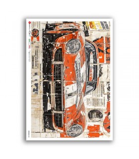 VEHICLES-0084. Carta di riso veicoli per decoupage.