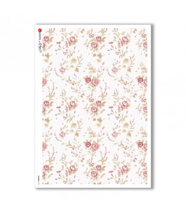 FLOWERS-0174. Victorian Rice Paper flowers for decoupage.