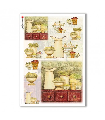 FLOWERS-0176. Rice Paper flowers for decoupage.