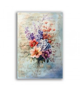 GF-FLOWERS-100. Rice paper large format