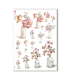 FLOWERS-0187. Carta di riso fiori per decoupage.