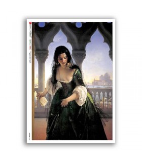 ARTWORK-0150. Papel de Arroz obras de arte para decoupage.