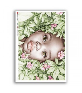 BABY-0120. Rice paper baby for decoupage.