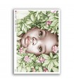 BABY-0120. Rice paper baby for decoupage.