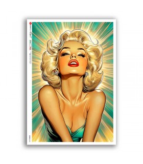 COMICS-0055. Papel de Arroz comics para decoupage.