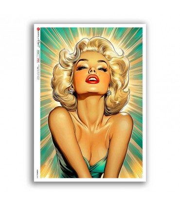 COMICS-0055. Carta di riso fumetti per decoupage.