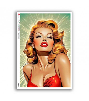 COMICS-0057. Papel de Arroz comics para decoupage.