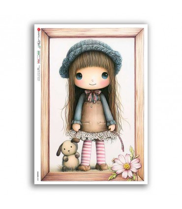 COUNTRY-0089. Carta di riso country per decoupage.