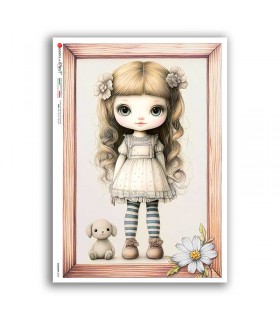 COUNTRY-0090. Country Rice Paper for decoupage.