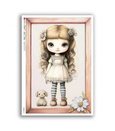 COUNTRY-0090. Carta di riso country per decoupage.