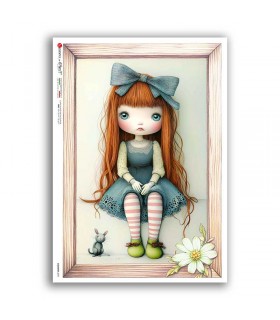 COUNTRY-0091. Carta di riso country per decoupage.