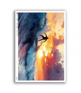 GAMES-0021. Carta di riso giochi per decoupage.