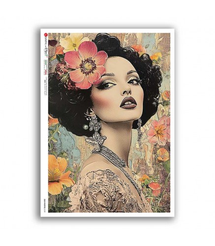 Zita's Creative Carta Di Riso A4 – Effetto Seta Di Paglia, 21x29,7 Cm, 25g, Per Decoupage, Decorazione, Album E Bricolage, Landhaus - 2