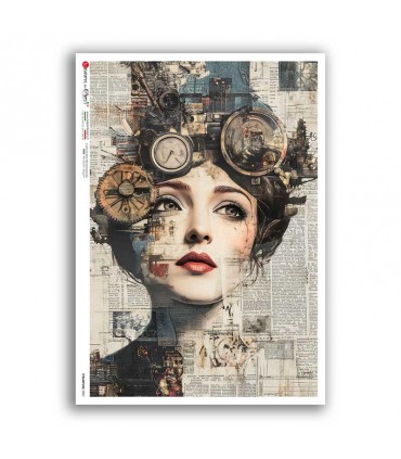 STEAMPUNK-0007. Punk Rice Paper for decoupage.