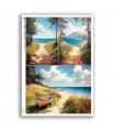VIEWS-0235. Carta di Riso paesaggi per decoupage