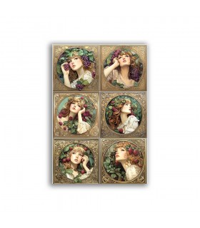 GF-ART NOUVEAU-054. Rice paper large format