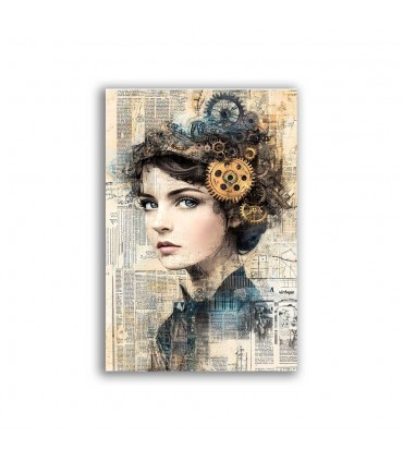 GF-STEAMPUNK-001. Carta di riso grande formato