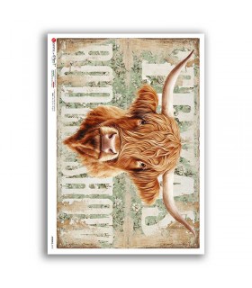 ANIMALS-0275. Carta di riso animali per decoupage.