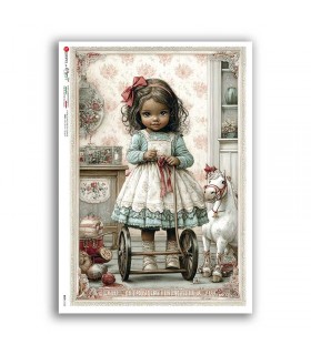 BABY-0122. Carta di riso bambini per decoupage.