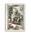 BABY-0124. Rice paper baby for decoupage.