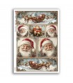 CHRISTMAS-0373. Papel de Arroz victoriano Navidad para decoupage.