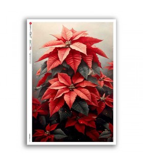 CHRISTMAS-0390. Carta di riso vittoriana Natale per decoupage.