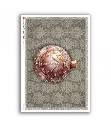 CHRISTMAS-0394. Papel de Arroz victoriano Navidad para decoupage.