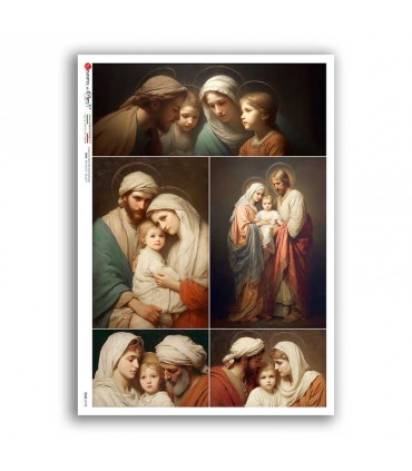 CULT-0193. Carta di riso sacra per decoupage.