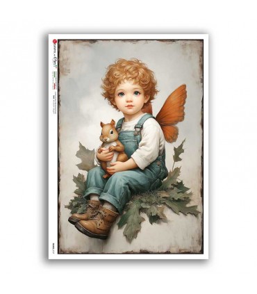 FAIRIES-0127. Rice Paper for decoupage fairies.